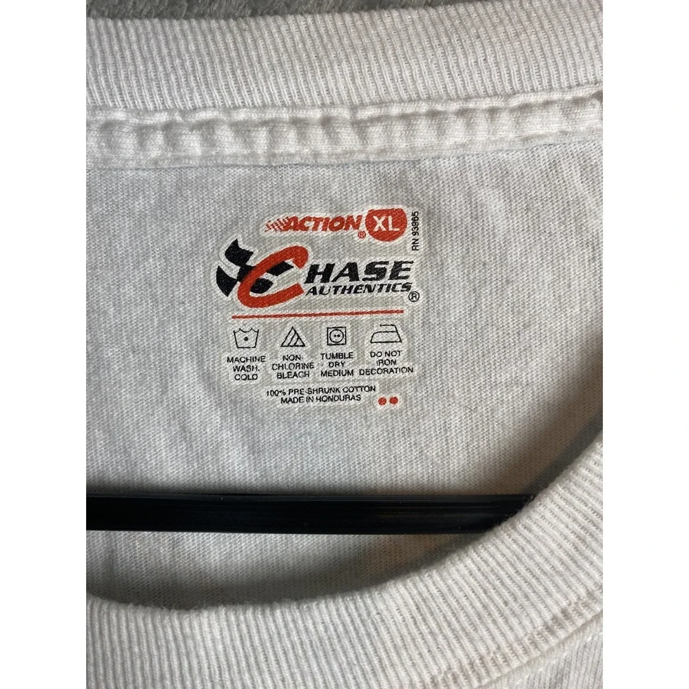 Chase Authentics Tony Stewart Mens XL White Cotton Shirt